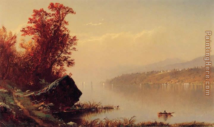 Up the Hudson painting - Alfred Thompson Bricher Up the Hudson art painting